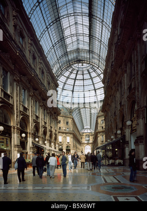 Milan Galleria Vittorio Emanuele Ii Stockfoto