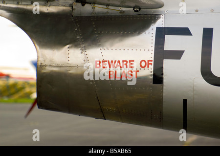 F86 North American Sabre Jagdflugzeug bei der Biggin Hill airshow Stockfoto