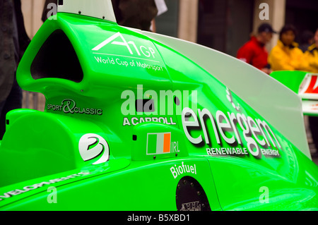 Irische A1GP Motorwagen in der Regent Street, London Stockfoto