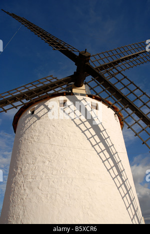 Windmühle, Campo de Criptana, Provinz Ciudad Real, Kastilien-La Mancha, Spanien Stockfoto