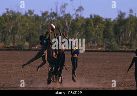 Outback Australien Aborigines Sport Karneval Stockfoto