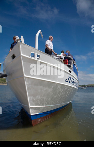 die Jubiläums-Königin etwa, sich für eine Reise rund um die Küste Cornwall Padstow begeben Stockfoto