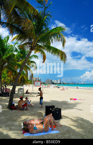 Die berühmten Isla Verde Beach in San Juan, Puerto Rico Stockfoto