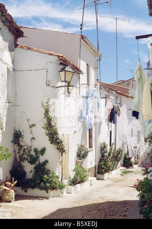 Jüdisches Viertel. Valencia de Alcántara. Provinz Cáceres. Extremadura. Spanien. Stockfoto