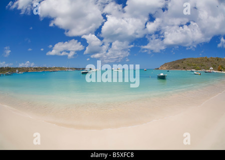Road Bay in Sandy Ground-Bereich auf der karibischen Insel Anguilla in den British West Indies Stockfoto