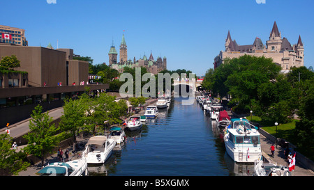 Rideau-Kanal, Ottawa, Kanada. Stockfoto