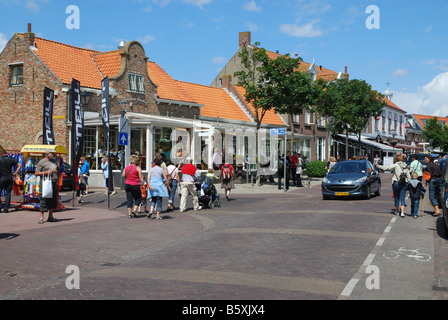 Zentrum von Domburg-Walcheren-Zeeland-Niederlande Stockfoto