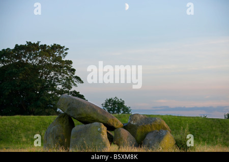 Dolmen grave, Riesen Ring, Lagan Valley, Belfast, Nordirland Stockfoto