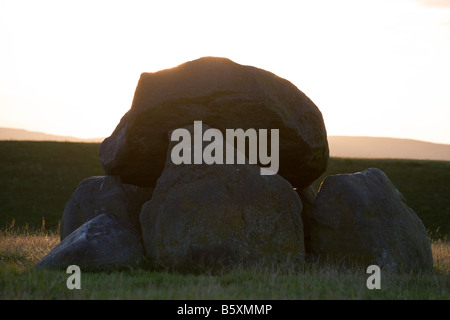 Dolmen grave, Riesen Ring, Lagan Valley, Belfast, Nordirland Stockfoto