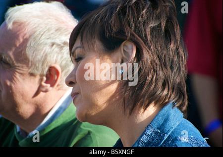 Harry Gration und Christa Ackroyd des Programms BBC s schauen Nord bei der 2008 Great Yorkshire Show Harrogate Yorkshire Stockfoto