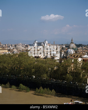 Castel Sant' Angelo, Rom: Panorama Stockfoto