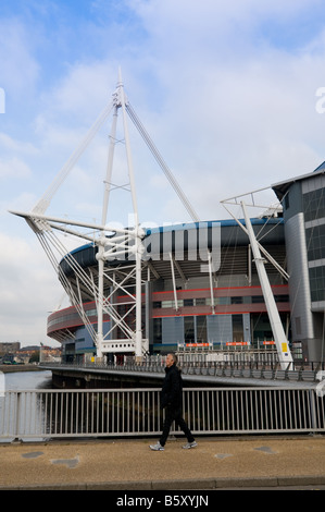 Wales Millennium Stadion Cardiff Stadtzentrum, South Wales UK Stockfoto