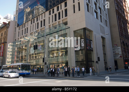 Apple Store in der George Street in Sydney, die im Juni 2008 eröffnet Stockfoto