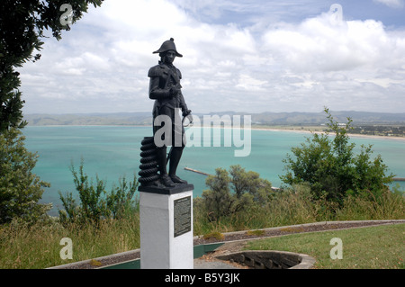 Statue von Captain Cook Stockfoto