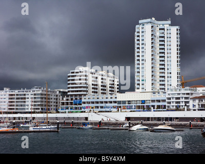 Ansicht von Ponta Delgada, São Miguel, Azoren, Portugal Stockfoto