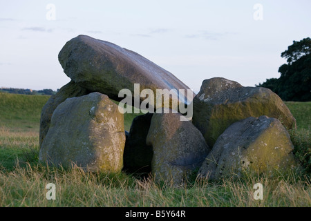 Dolmen grave, Riesen Ring, Lagan Valley, Belfast, Nordirland Stockfoto