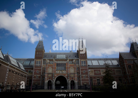 Ein Blick auf das Rijksmuseum in Amsterdam, die auch als das nationale Museum der Niederlande Stockfoto