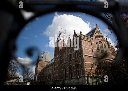 Ein Blick auf das Rijksmuseum in Amsterdam, die auch als das nationale Museum der Niederlande Stockfoto