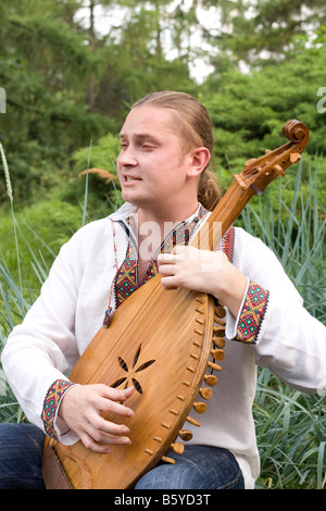 Ukrainischer Musiker Stockfoto