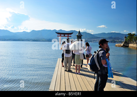 Floating Gate, Miyajima Cho, Hatsukaichi, Präfektur Hiroshima, Japan Stockfoto