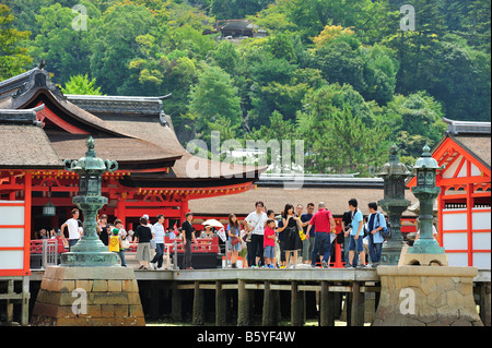 Itsukushima-Jinja, Miyajima Cho, Hatsukaichi, Präfektur Hiroshima, Japan Stockfoto