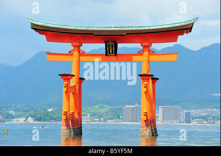 Floating Gate Miyajima Cho Hatsukaichi Präfektur Hiroshima Japan Stockfoto