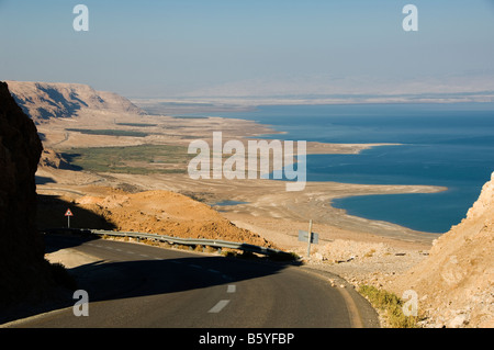Deragot aufsteigen und dem Toten Meer Stockfoto
