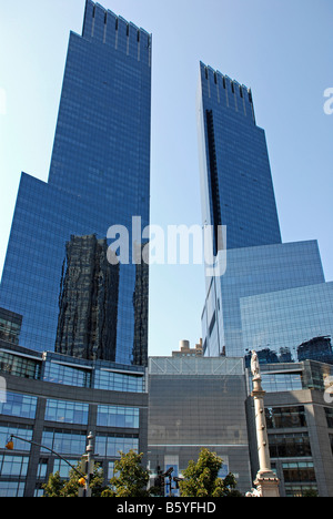 Time Warner Center Tower Columbus Circle New York City Stockfoto