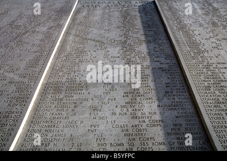 Das WW2-Ostküste-Denkmal im Battery Park in Manhattan, New York City, USA Stockfoto