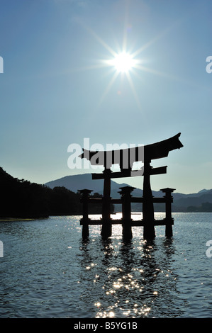 Floating Gate, Miyajima Cho, Hatsukaichi, Präfektur Hiroshima, Japan Stockfoto