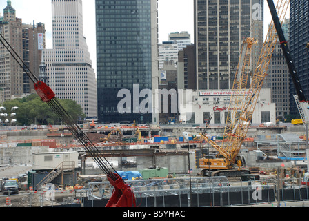 Ground Zero New York Baustelle für den Peace Tower Stockfoto