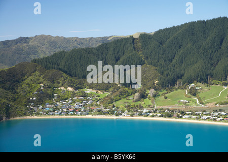 Tata Bay Golden Bay Nelson Region Südinsel Neuseeland Antenne Stockfoto