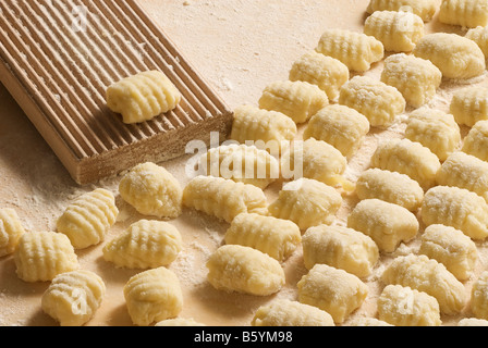 italienische hausgemachte gnocchi Stockfoto