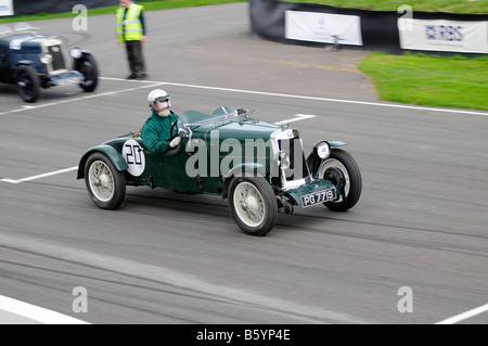 VSCC Herbst Sprint Goodwood Sussex 25. Oktober 2008 1930 Lea Francis Hyper Replikat 1496cc Stockfoto