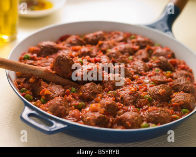 Albondigas Con Salsa Stockfoto