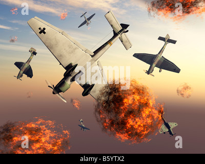 Deutsche WW2 Ju 87 B2 Stuka Dive Bomber Stockfoto