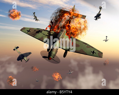 Deutsche WW2 Ju 87 B2 Stuka Dive Bomber Stockfoto