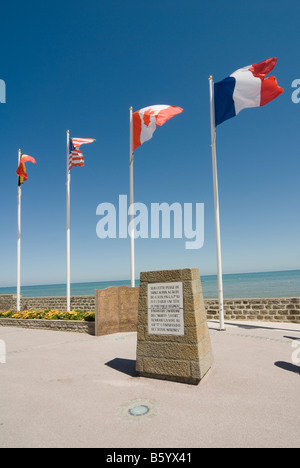 Operation Overlord Denkmal Langrune sur Mer Normandie Frankreich Stockfoto