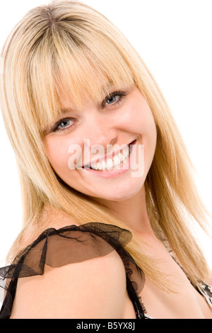 Porträt der lächelnde Frau Stockfoto