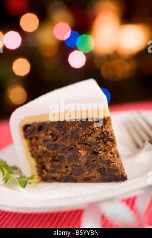 Keil der Weihnachtskuchen Stockfoto