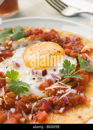 Huevos Rancheros Stockfoto