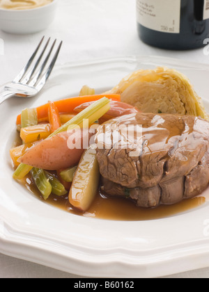 Vergoldete Filet Rindfleisch à La Boucherie Stockfoto