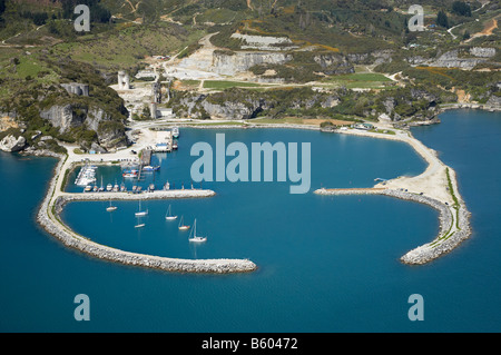 Tarakohe Golden Bay Nelson Region Südinsel Neuseeland Antenne Stockfoto