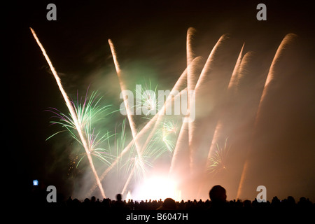 Feuerwerk an Roundhay Park Leeds UK Stockfoto