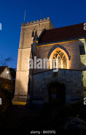 Eine nächtliche Szene von dorchester Abbey Stockfoto