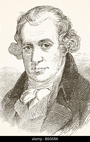 James Watt, 1736-1819. Schottischer Erfinder und Maschinenbauer. Stockfoto
