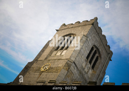 Die Bell Tower of St. Martin-Kirche, Burton Agnes, Yorkshire, Großbritannien Stockfoto