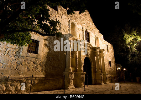 Die Kapelle von Alamo in San Antonio Texas USA Stockfoto