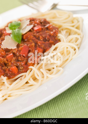 Spaghetti alla Bolognese Stockfoto