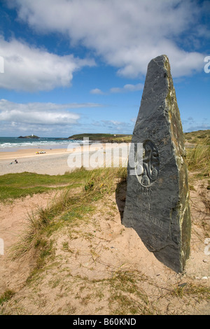 St Gothian Sands Nature Reserve und Gwithian Strand cornwall Stockfoto